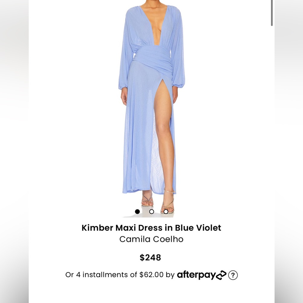 Kimber Maxi Dress in Blue Violet
Camila Coelho small